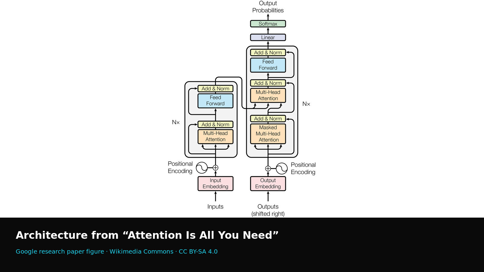 The Transformer architecture published in Attention Is All You Need
